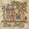 Live Simply - Hand Embroidery Pattern - Download