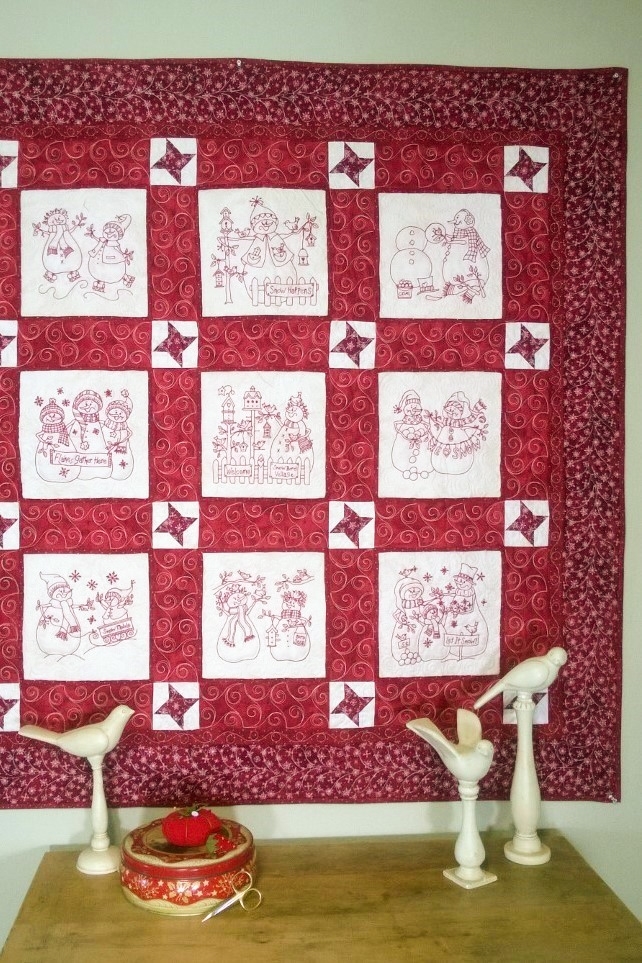 Snow Much Fun Quilt - Machine Embroidery Pattern - Shipped