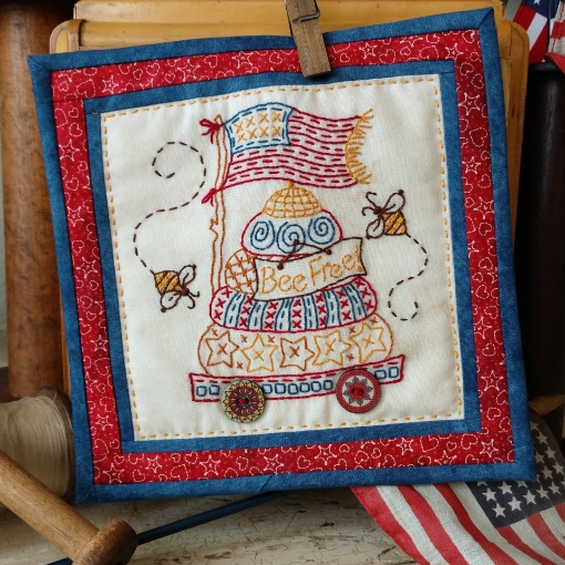 Picture of Bee Free - Hand Embroidery Pattern - Download