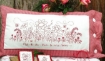Spring Garden RedWork Hand Embroidery Pattern