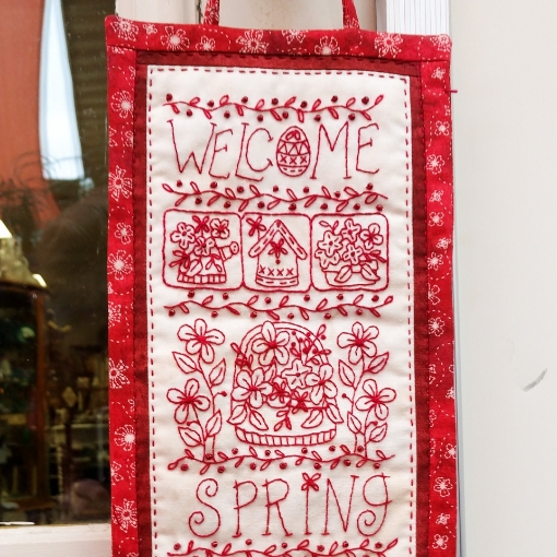 Welcome Spring Door Sign - Hand Embroidery Kit