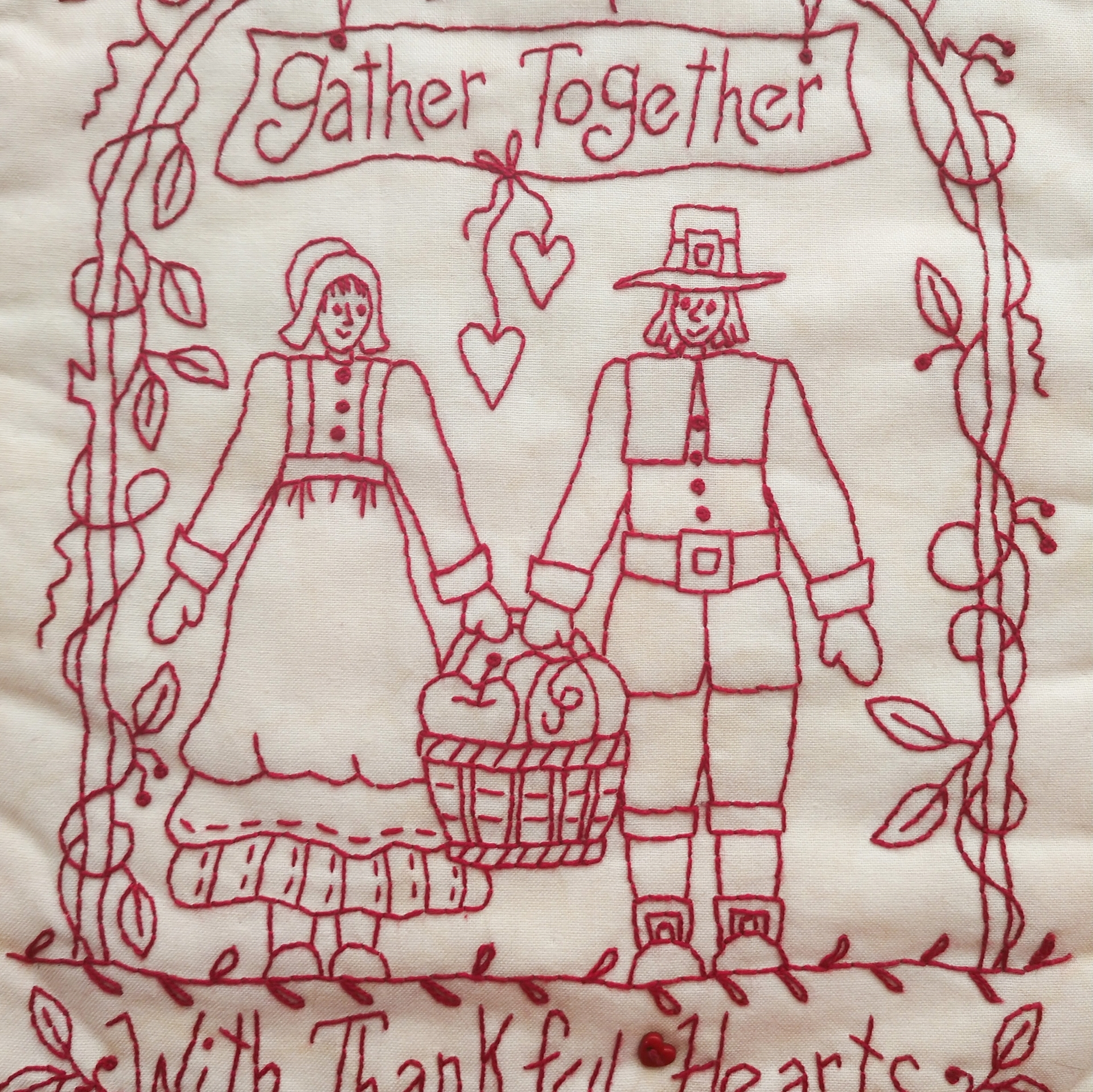 Gather Together - Hand Embroidery Pattern - Download
