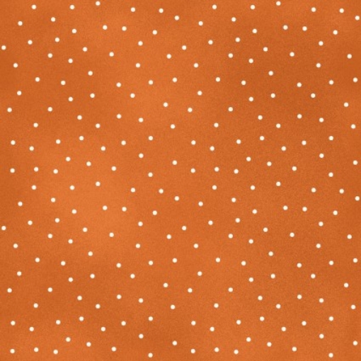 Picture of Scattered Dots - Orange with Natural Dots - Cotton Fabric