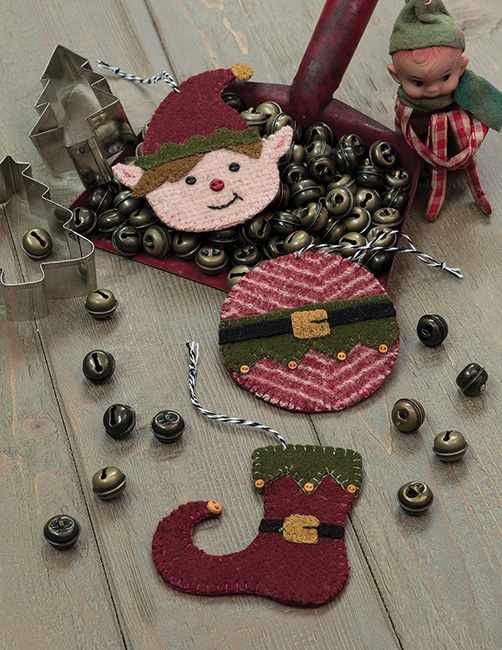 45 Wool Ornaments from the imagination of Buttermilk Basin's talented