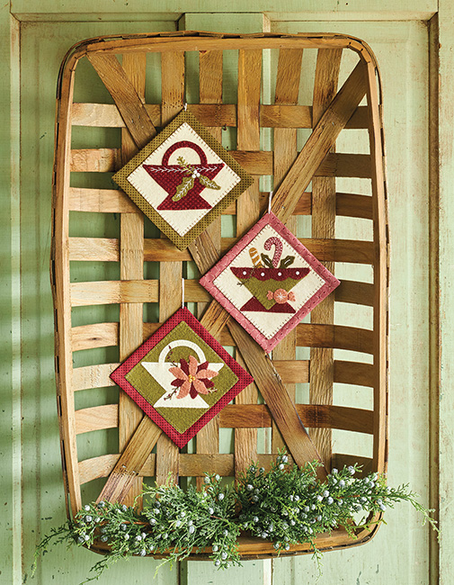 45 Wool Ornaments from the imagination of Buttermilk Basin's talented