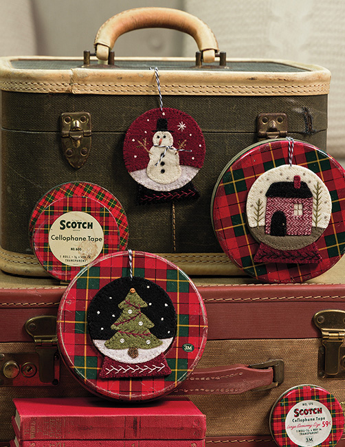 45 Wool Ornaments from the imagination of Buttermilk Basin's talented