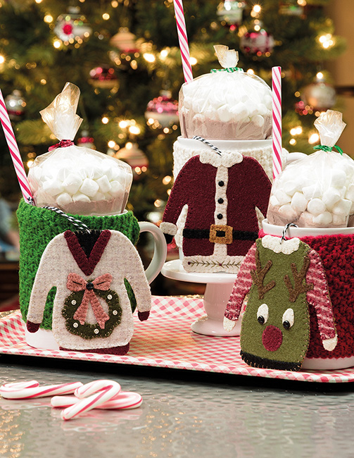 45 Wool Ornaments from the imagination of Buttermilk Basin's talented