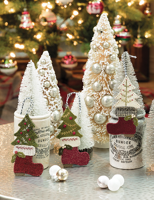 45 Wool Ornaments from the imagination of Buttermilk Basin's talented