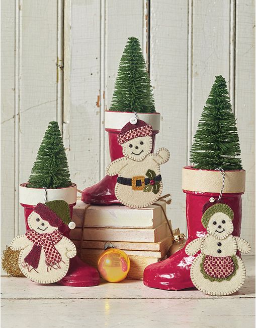 45 of Stacy West's popular Wool Applique Ornaments