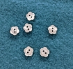 Picture of Ivory Floral Buttons (Pack of 6) 
