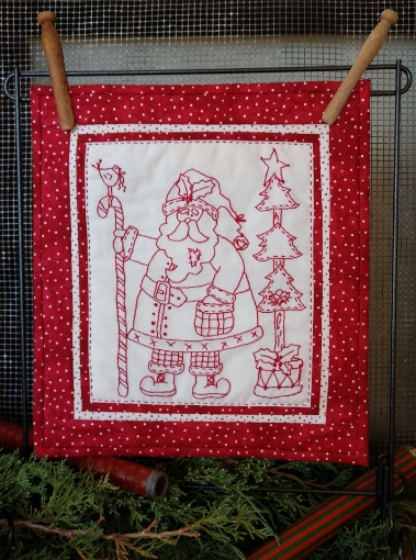 Homespun Santa - Machine Embroidery Pattern