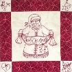 Picture of Here Comes Santa Quilt - Finished Quilt with Red Dots