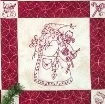 Picture of Here Comes Santa Quilt - Finished Quilt with Red Dots
