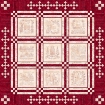 Home and Heart RedWork Quilt - Hand Embroidery Pattern