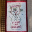 Friends and Snowflakes Hand Embroidery Pattern