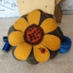 Sunflower Pin Cushion - Wool Applique Pattern