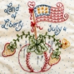 Land of Liberty Embroidery Pattern