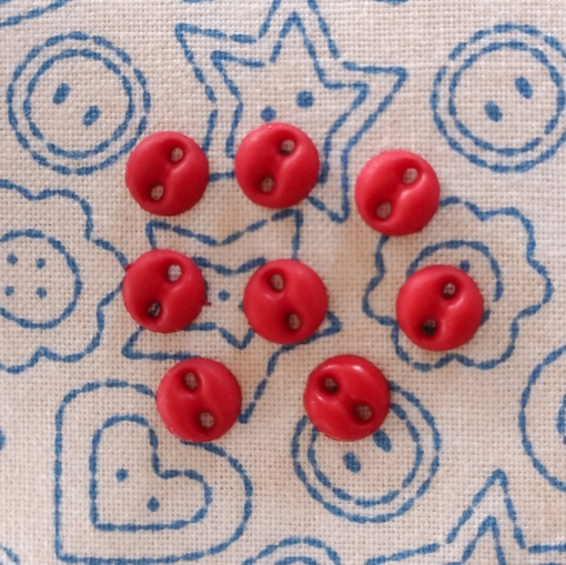 Picture of Tiny Red Buttons (Pack of 7) 