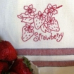 Picture of Strawberry Tea Towel - Hand Embroidery Pattern