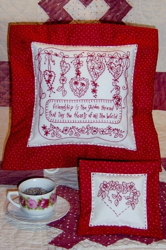 Friendship Ties the Hearts - Hand Embroidery Pattern