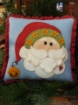 Christmas Santa Wool Applique Pillow Materials Pack