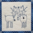 Snowmen & Reindeer Quilt - Hand Embroidery Pattern