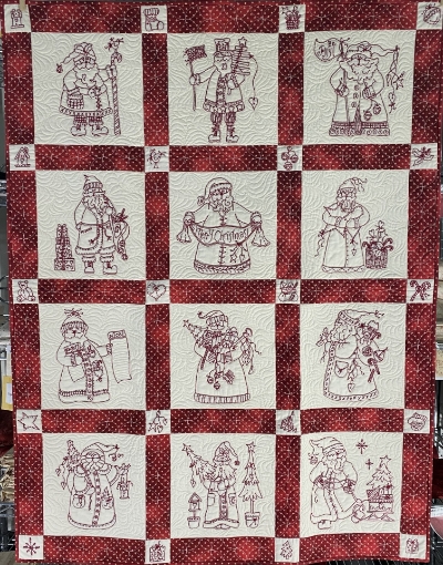 “Here Comes Santa” Quilt - Finished Quilt