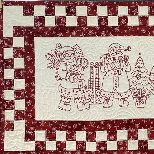 Santa Quartet Table Runner - Finished Show Model
