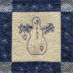 Snowmen & Reindeer Quilt - Hand Embroidered Finished Model