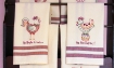 The Hen Delivers Tea Towels - Machine Embroidery Pattern