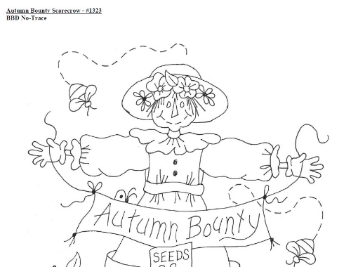 Autumn Bounty Scarecrow - BBD No-Trace 