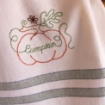 Picture of Pumpkin Tea Towel -  Hand Embroidery Pattern - Download