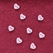 Picture of Pink Mini 1/2" Heart Buttons