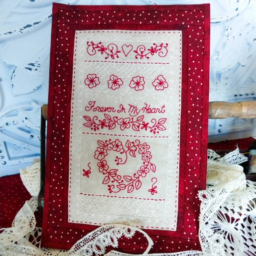 Valentine Lace - Hand Embroidery Complete Kit