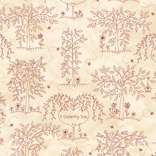 Picture of Sheltering Tree - Sheltering Trees- Tan/Red