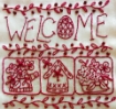 Welcome Spring Door Sign - Machine Embroidery Pattern