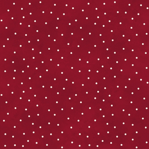 Picture of Scattered Dots Medium Red/Natural Cotton Fabric
