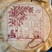 Picture of Houses in the Garden - Hand Embroidery Pattern - Shipped