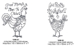 Feathered Farmyard Friends Machine Embroidery Pattern