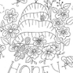 Flowers, Bees & Honey Hoop - BBD No-Trace