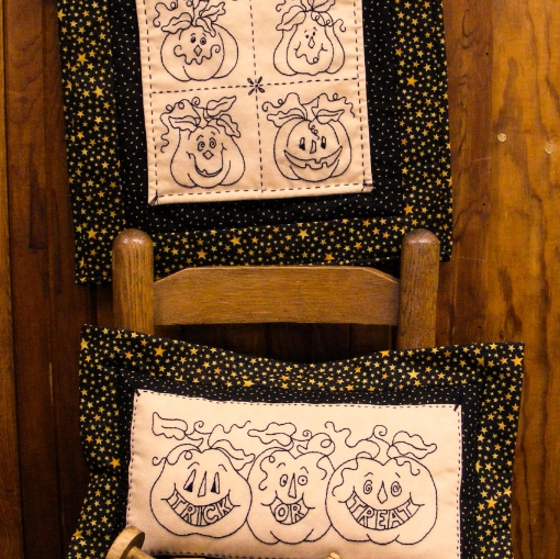 Trick or Treat Pumpkins Hand Embroidery Pattern