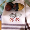 Autumn Acorn Machine Embroidery Pattern