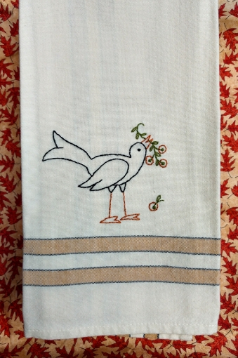 Harvest Crow Tea Towel - Show Model