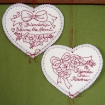 Picture of Friendship Hearts - Hand Embroidery Pattern - Download