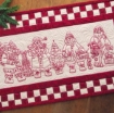 Santa Quartet Table Runner - Hand Embroidery Pattern