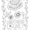 Picture of Farm Fresh Eggs - Hand Embroidery Pattern - Shipped