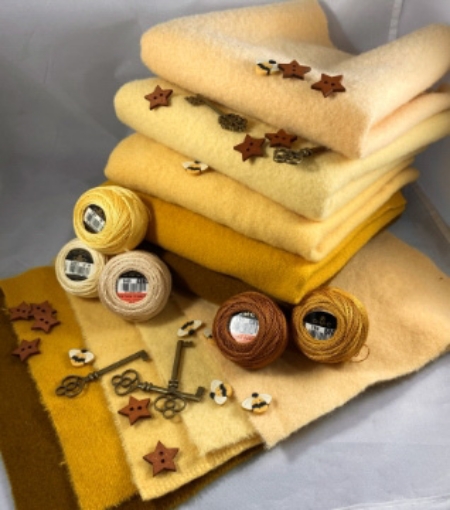 Golden Rays Felted Wool Bundle