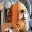 Picture of Beehive Pin Cushion - Wool Applique Complete Kit