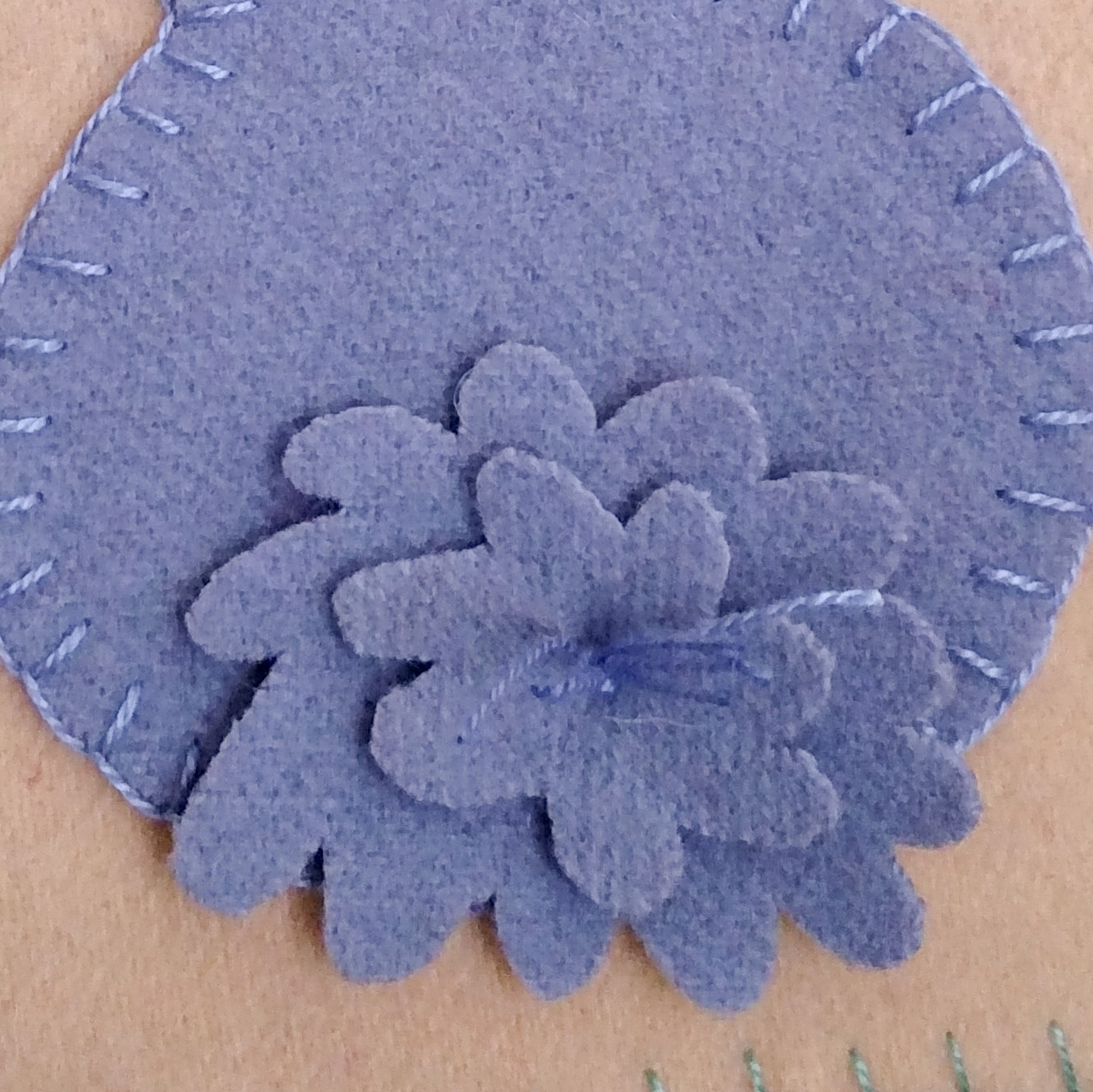 Bunny Tails - Wool Applique Pattern - Download
