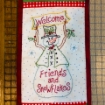 Picture of Friends and Snowflakes - Hand Embroidery Complete Kit